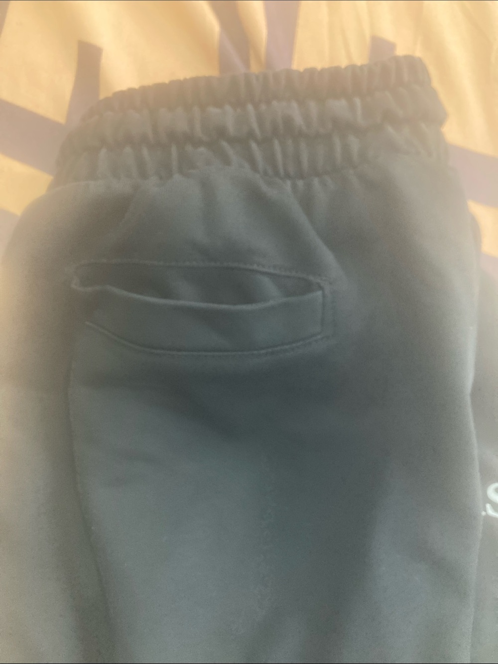 Black Drawstring Sweatpants - Picture 4 of 4